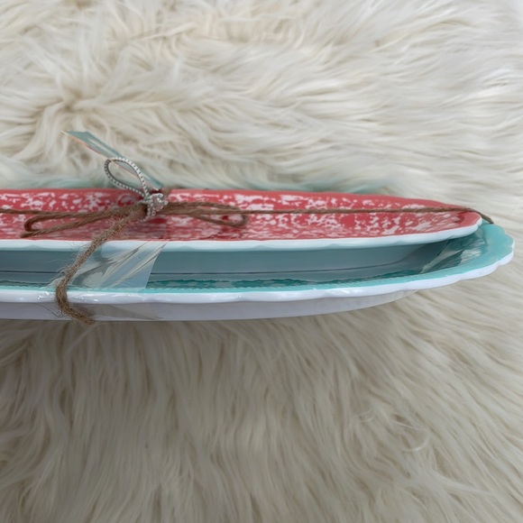 The Pioneer Woman Country Splatter Melamine Oval Platter Set - Picture 4 of 6